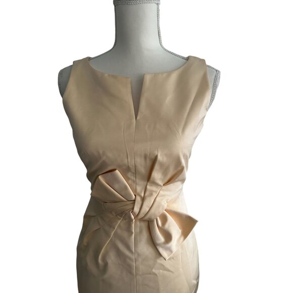 PAULE KA Womens Cream Bow Silk Dress Size 36 - Picture 2 of 8